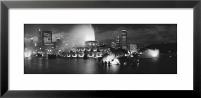 Fountain In Front Of Buildings, Buckingham Fountain, Grant Park, Chicago, Illinois, Usa by Panoramic Images Pricing Limited Edition Print image