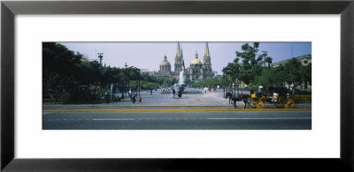 Horsedrawn Carriage On A Road, Liberation Plaza, Guadalajara, Jalisco, Mexico by Panoramic Images Pricing Limited Edition Print image