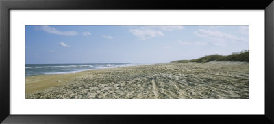 Tire Tracks On The Beach, Cape Hatteras, Outer Banks, North Carolina, Usa by Panoramic Images Pricing Limited Edition Print image