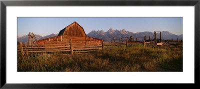 Exterior Of A Barn, Grand Teton National Park, Wyoming, Usa by Panoramic Images Pricing Limited Edition Print image