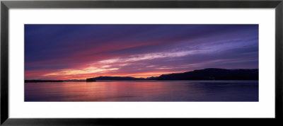 Sunset Over The Sea, Mt. Esja And Mt. Akrafjall, Reykjavik, Iceland by Panoramic Images Pricing Limited Edition Print image