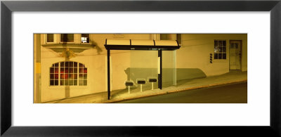 Bus Stop At Night, San Francisco, California, Usa by Panoramic Images Pricing Limited Edition Print image