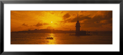 Sunset Over A River, Bosphorus, Istanbul, Turkey by Panoramic Images Pricing Limited Edition Print image