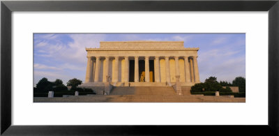 Facade Of A Memorial Building, Lincoln Memorial, Washington D.C., Usa by Panoramic Images Pricing Limited Edition Print image