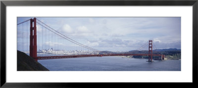 Bridge Across A River, Golden Gate Bridge, San Francisco, California, Usa by Panoramic Images Pricing Limited Edition Print image