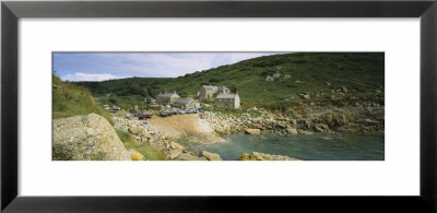 House On A Hillside, Penberth, Cornwall, England by Panoramic Images Pricing Limited Edition Print image