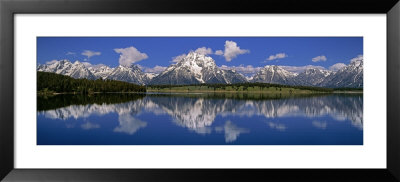 Reflection Of Mountain In Water, Mt. Moran, Grand Teton National Park, Wyoming, Usa by Panoramic Images Pricing Limited Edition Print image