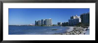 Buildings On The Waterfront, Sarasota Bay, Sarasota, Florida, Usa by Panoramic Images Pricing Limited Edition Print image
