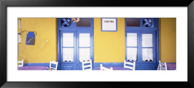 Greece, Hydra, Empty Restaurant by Panoramic Images Pricing Limited Edition Print image