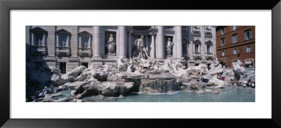 Fountain In Front Of A Building, Trevi Fountain, Rome, Italy by Panoramic Images Pricing Limited Edition Print image