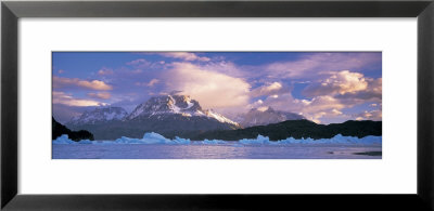 Cloudy Sky Over Mountains, Lago Grey, Torres Del Paine National Park, Patagonia, Chile by Panoramic Images Pricing Limited Edition Print image