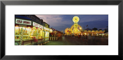 Tourists At An Amusement Park, Erie County Fair, Hamburg, Erie County, New York, Usa by Panoramic Images Pricing Limited Edition Print image