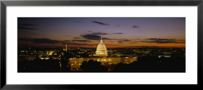 Government Building Lit Up At Night, U.S. Capitol Building, Washington D.C., Usa by Panoramic Images Pricing Limited Edition Print image
