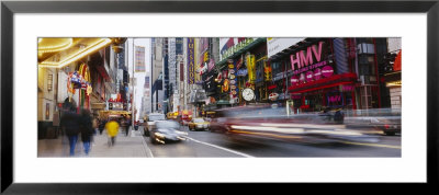 Traffic On The Street, 42Nd Street, Manhattan, New York, Usa by Panoramic Images Pricing Limited Edition Print image