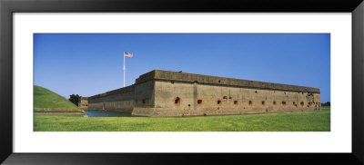 American Flag On A Fort, Fort Pulaski National Monument, Savannah, Georgia, Usa by Panoramic Images Pricing Limited Edition Print image