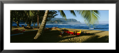 Catamaran On The Beach, Hanalei Bay, Kauai, Hawaii, Usa by Panoramic Images Pricing Limited Edition Print image