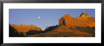 Moon Over Red Rocks, Sedona, Arizona, Usa by Panoramic Images Pricing Limited Edition Print image