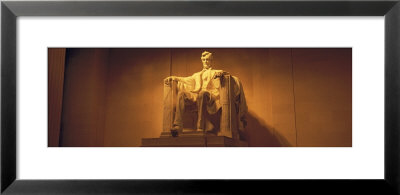 Statue Of Abraham Lincoln, Lincoln Memorial, Washington D.C., Usa by Panoramic Images Pricing Limited Edition Print image