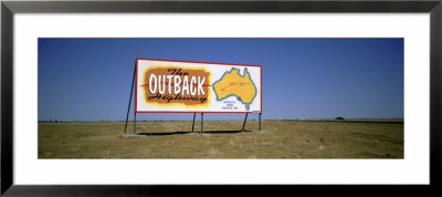 Billboard On A Landscape, Outback, Australia by Panoramic Images Pricing Limited Edition Print image