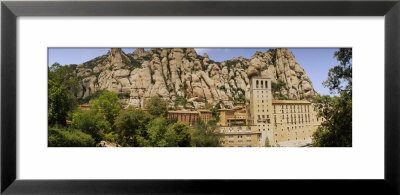 Rock Formations Over A Monastery, Montserrat Monastery, Montserrat Barcelona, Catalonia, Spain by Panoramic Images Pricing Limited Edition Print image