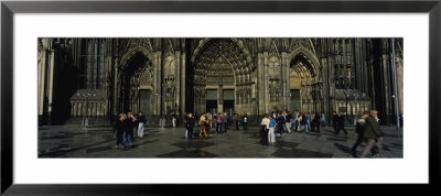 Tourists In Front Of A Cathedral, Cologne Cathedral, Cologne, Germany by Panoramic Images Pricing Limited Edition Print image