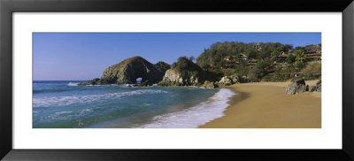 Rock Formations On The Beach, Zipolite Beach, Puerto Angel, Oaxaca, Mexico by Panoramic Images Pricing Limited Edition Print image
