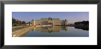 Manmade Lake Outside A Vintage Building, Belvedere Palace, Vienna, Austria by Panoramic Images Pricing Limited Edition Print image