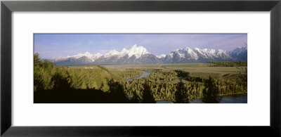 Snake River Passing Through Teton Mountain Range, Grand Teton National Park, Wyoming, Usa by Panoramic Images Pricing Limited Edition Print image
