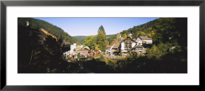 High Angle View Of A Town, Triberg Im Schwarzwald, Black Forest, Baden-Wurttemberg, Germany by Panoramic Images Pricing Limited Edition Print image