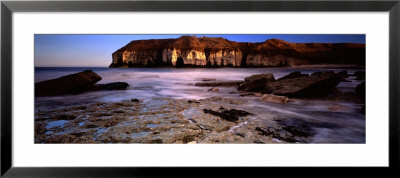 Rock Formations Near A Bay, Thornwick Bay, Flamborough, Yorkshire, England, United Kingdom by Panoramic Images Pricing Limited Edition Print image