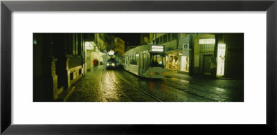 Cable Cars Moving On A Street, Freiburg, Germany by Panoramic Images Pricing Limited Edition Print image