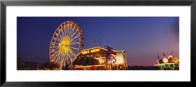 Ferries Wheel Lit Up At Dusk, Erie County Fair And Exposition, Hamburg, Ny, Usa by Panoramic Images Pricing Limited Edition Print image