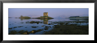 Reflection Of A Castle In Water, Castle Stalker, Highlands, Scotland, United Kingdom by Panoramic Images Pricing Limited Edition Print image
