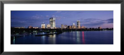 Buildings On The Waterfront At Dusk, Boston, Massachusetts, Usa by Panoramic Images Pricing Limited Edition Print image