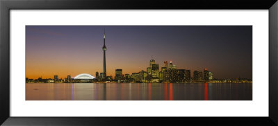 Toronto Skyline At Dusk, Ontario Canada by Panoramic Images Pricing Limited Edition Print image