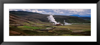 Geothermal Plant In The Landscape, Krafla Thermal Area, Iceland by Panoramic Images Pricing Limited Edition Print image