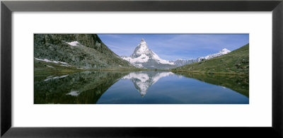 Lake, Mountains, Matterhorn, Zermatt, Switzerland by Panoramic Images Pricing Limited Edition Print image