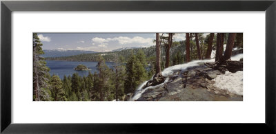 High Angle View Of The Eagle Falls, Emerald Bay, Lake Tahoe, California, Usa by Panoramic Images Pricing Limited Edition Print image