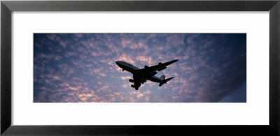 Boeing 747 Airplane In Flight Against Evening Clouds by Panoramic Images Pricing Limited Edition Print image
