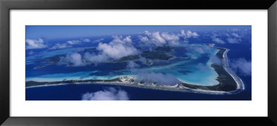 Aerial View Of An Island, Bora Bora, French Polynesia by Panoramic Images Pricing Limited Edition Print image