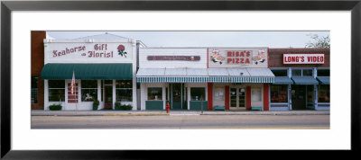 Facade Of Stores, Downtown Business Street, Apalachicola, Florida, Usa by Panoramic Images Pricing Limited Edition Print image