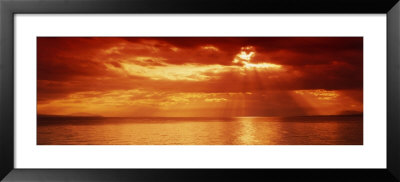 Sunset, Lake Geneva, Switzerland by Panoramic Images Pricing Limited Edition Print image