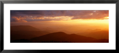 Mountains, Sunset, Blue Ridge Parkway, Great Smoky Mountains, North Carolina, Usa by Panoramic Images Pricing Limited Edition Print image