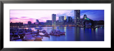 Sunset, Inner Harbor, Baltimore, Maryland, Usa by Panoramic Images Pricing Limited Edition Print image