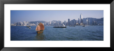 Buildings On The Waterfront, Kowloon, Hong Kong, China by Panoramic Images Pricing Limited Edition Print image