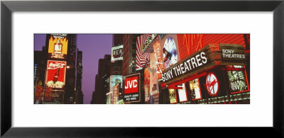 Billboards On Buildings, Times Square, New York City, New York State, Usa by Panoramic Images Pricing Limited Edition Print image
