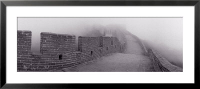 Black And White, Great Wall Of China, Mutianyu, China by Panoramic Images Pricing Limited Edition Print image