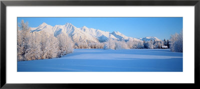 Chugach Mountains In Winter, Alaska, Usa by Panoramic Images Pricing Limited Edition Print image