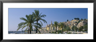Building On The Waterfront, Menton, France by Panoramic Images Pricing Limited Edition Print image
