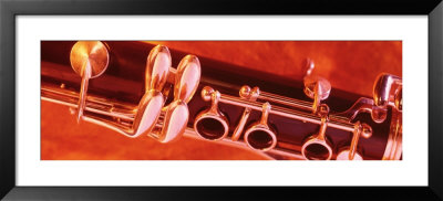 Colored Lights, Close-Up Of A Clarinet by Panoramic Images Pricing Limited Edition Print image